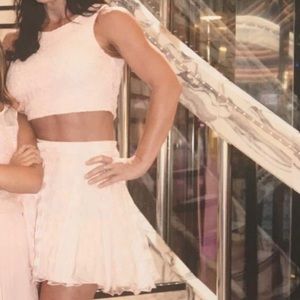 Jodi Kristopher Pink 2 Piece Formal Dress